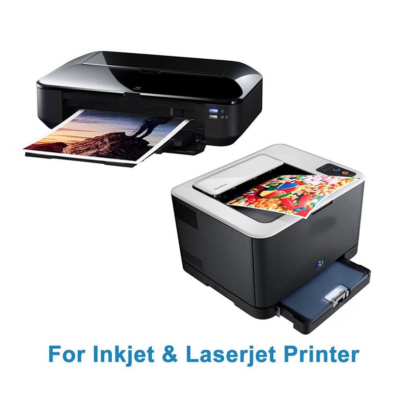 Uinkit 100 Sheets Thin Matte Presentation Paper Photo Double Sided 8.5x11 38lb 140gsm Printable on Both Sides Brochure Photos Picture Poster Playbill Flyer 6.5 Mil Coated for laser and Inkjet Printer - Image 4